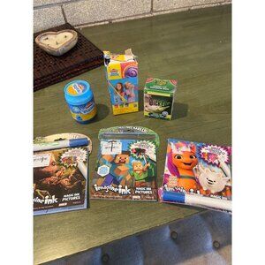 Imagine Ink Magic Ink Pictures Activity Book Set Featuring Minecraft & More